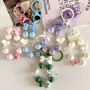 Bow Beaded Keychain - Set of 5