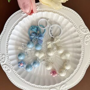 Bow Beaded Keychain - Set of 2